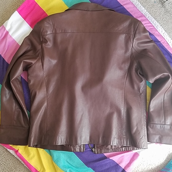 Brown Leather Jacket - Picture 5 of 5